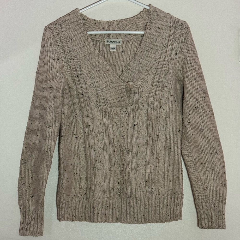 VINTAGE St. John’s Bay Khaki Sweater